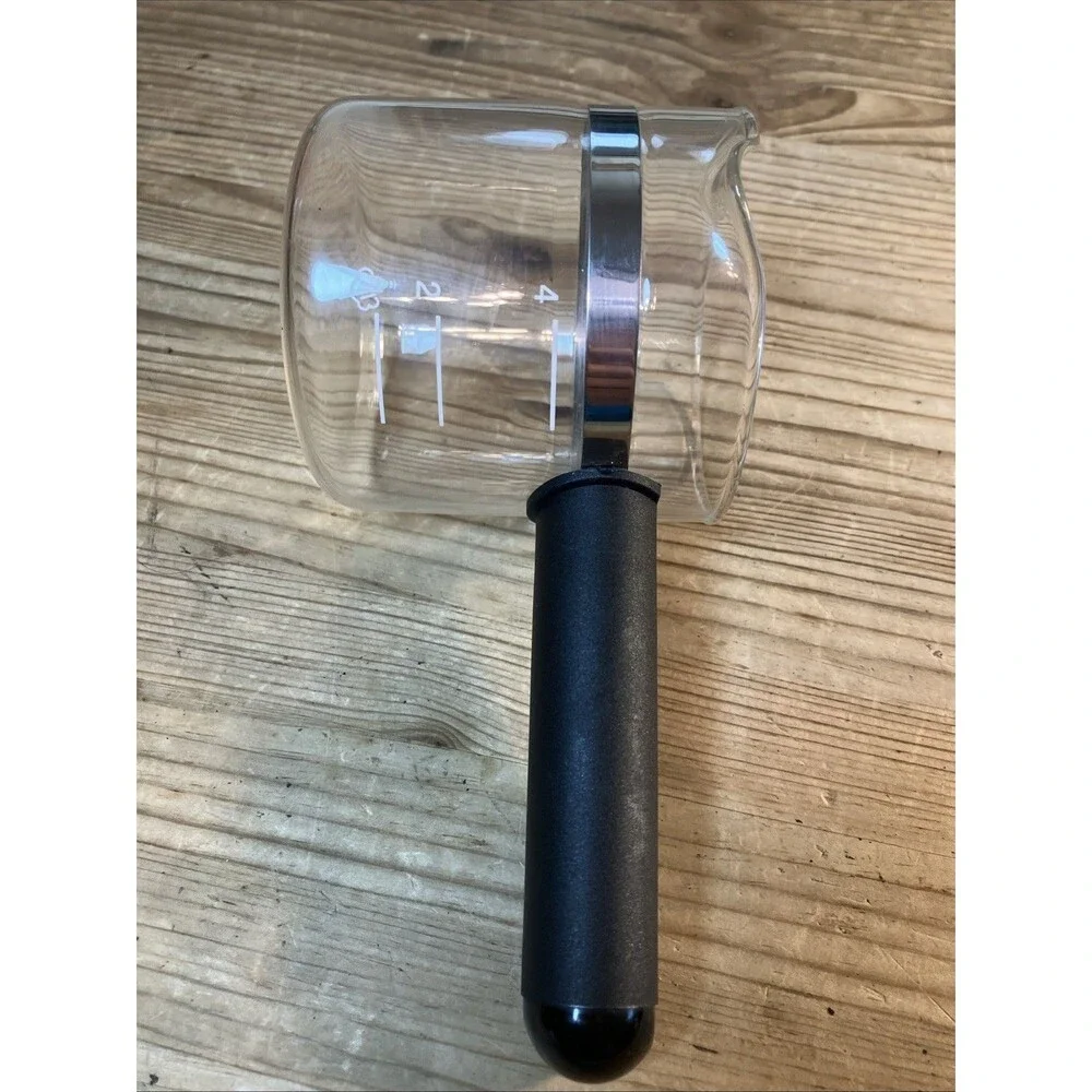 Krups 4 cup Black Espresso Glass Carafe Replacement No Lid